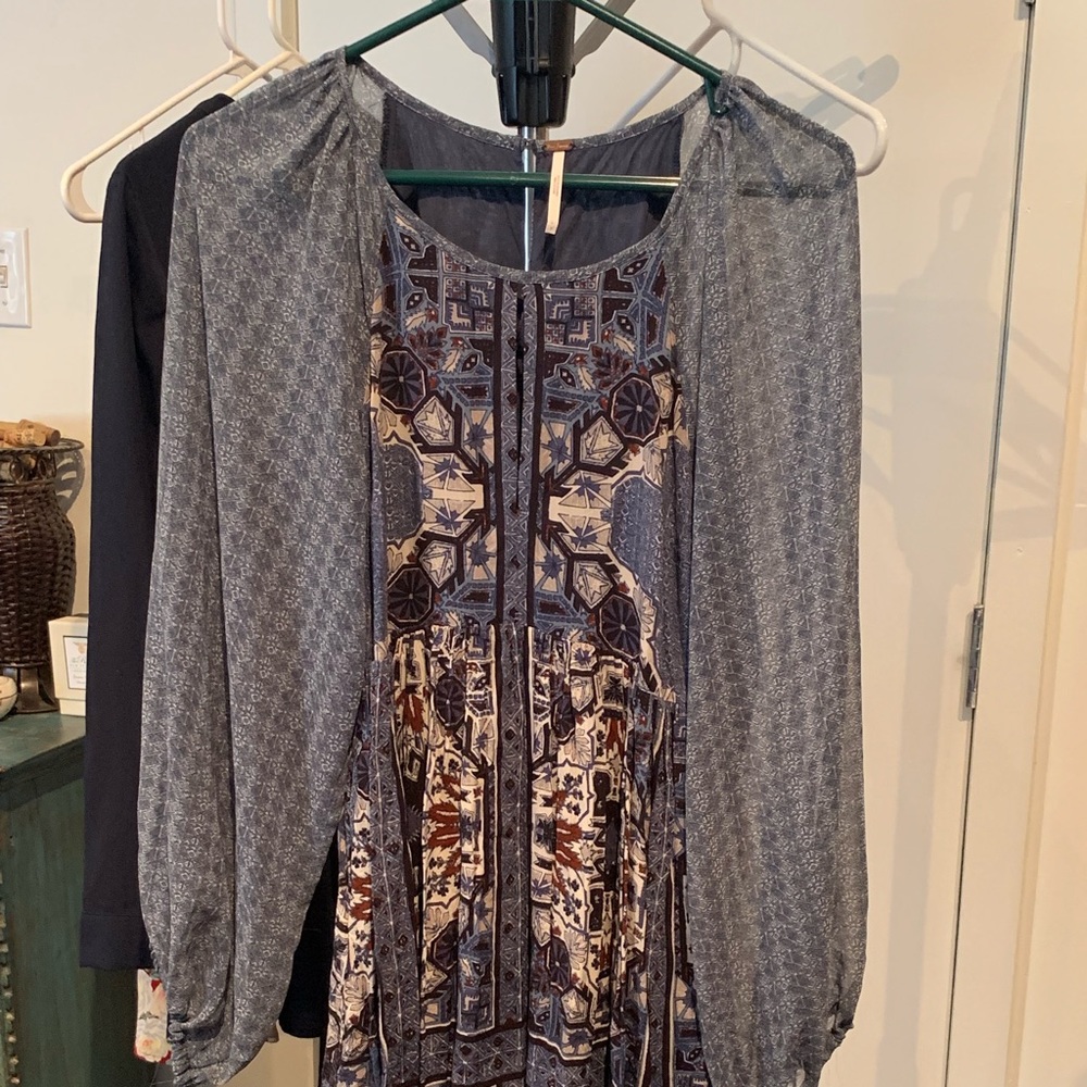Free People Boho long sleeve dress